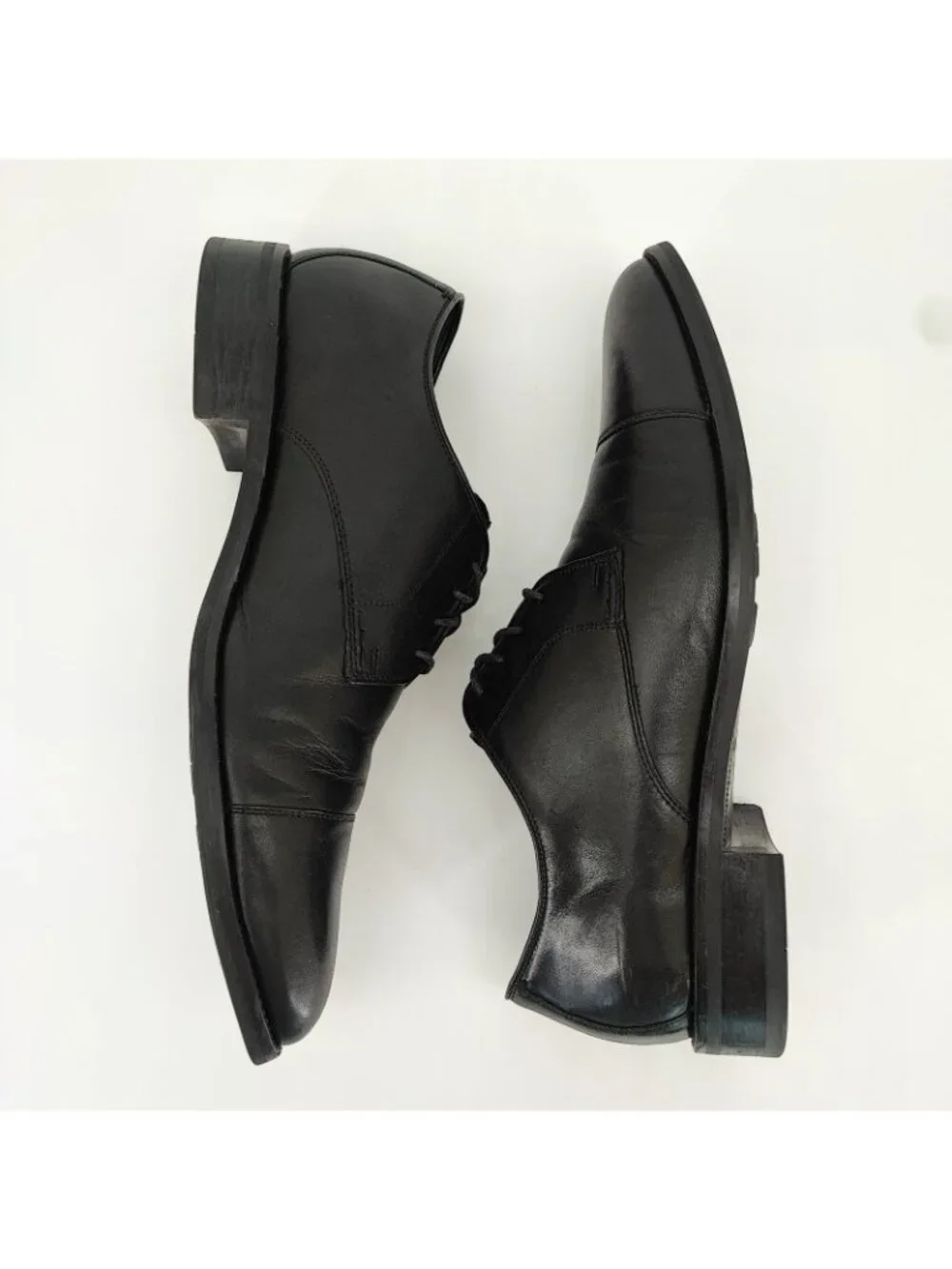 Cole Haan Lenox Hill Men's Size 9.5 W Wide Dress Shoes Black Cap Toe Oxford